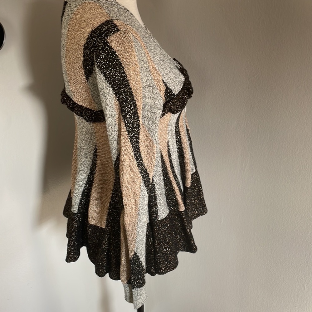 3.1 Phillip Lim wool, rayon, linen multicolored cardigan with sparkles size XS - Picture 6 of 11